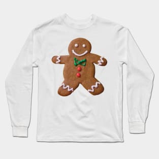 Happy Gingerbread Man Long Sleeve T-Shirt